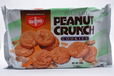 MANILA, PH - FEB 22 - Fibisco peanut crunch cookies on February 22, 2025 in Manila, Philippines. 