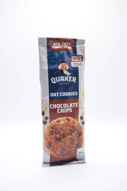 MANILA, PH - FEB 22 - Quaker oat cookies chocolate chips on February 22, 2025 in Manila, Philippines. Quaker is a oat meal food maker in USA.
