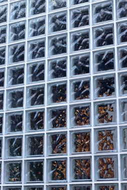 80 'lerin tarzı iç mekan bulanık cam bloklar