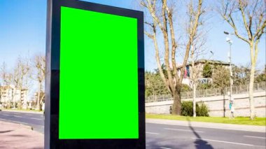 Billboard modelleme videosu, yeşil ekran krom anahtarı, kamera efektini büyüt