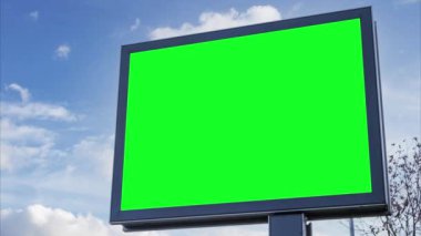 Billboard modelleme videosu, yeşil ekran krom anahtarı, kamera efektini büyüt