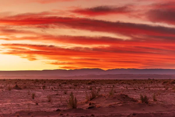 Захід Сонця Пустелі Атакама — стокове фото