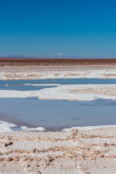 Eau Turquoise Des Lagunes Cachées Baltinaches Dans Désert Atacama — Photo