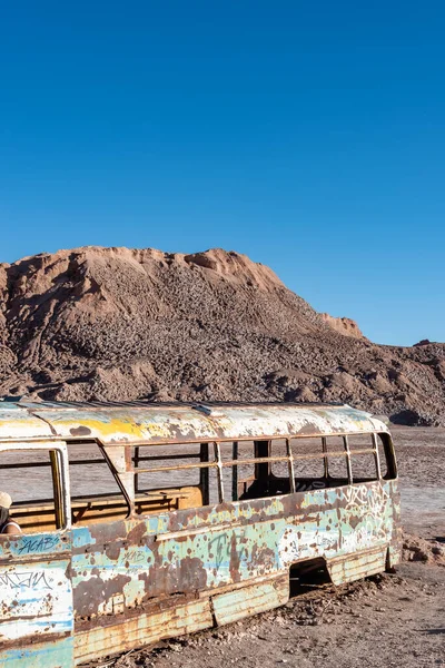 Magiczny Autobus Vallecito Pustyni Atacama — Zdjęcie stockowe