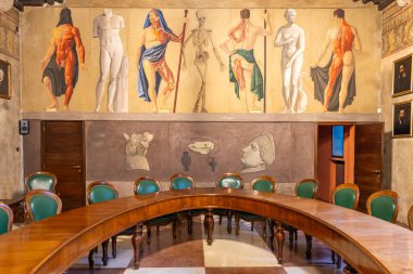 İtalya 'daki Padua Üniversitesi' nin muayene odasının iç manzarası