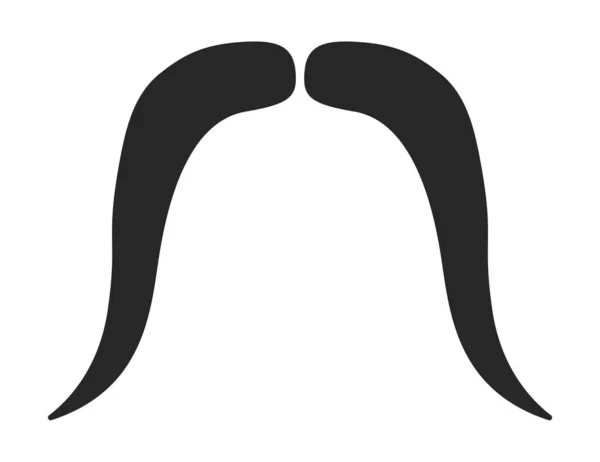 Yosemite Sam Moustache Baard Stijl Mannen Illustratie Gezichtshaar Snor Vector — Stockvector