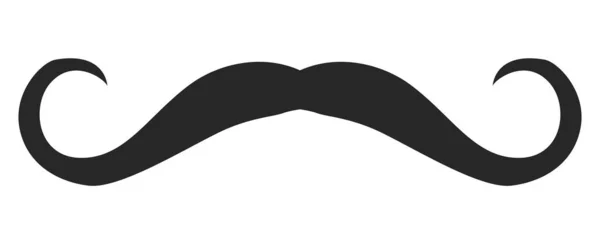 Bandito胡子风格的男人用面部的胡子作为例证 矢量黑色男性时装模板平面理发师集合 白色背景的风格别致的发型轮廓 — 图库矢量图片