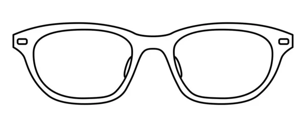 Wellington Quadro Óculos Moda Acessório Ilustração Visão Frontal Vidro Solar —  Vetores de Stock