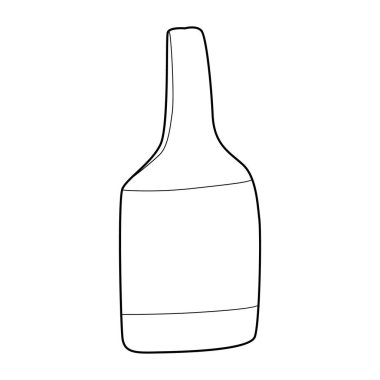 Sally Jess Bag berduş siluet çantası. Moda aksesuarı teknik illüstrasyon. Erkekler, kadınlar, unisex tarzı, düz çanta CAD taslak taslağı için vektör önü 3-4 görünümü izole edilmiş