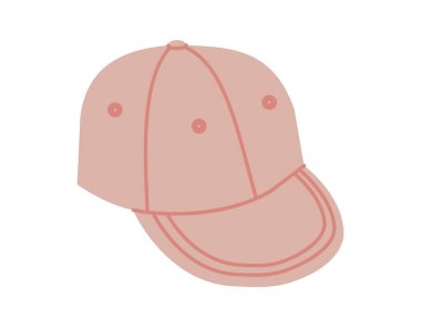 Hip-Hop Kamyoncu Şapka. Summer Head Moda Aksesuarları Teknik Resim. Erkekler, kadınlar için vektör başlığı, unisex tarzı, düz şablon CAD taslak taslağı izole edilmiş