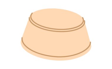 Pillbox şeklinde Şapka. Baş moda aksesuar giysi teknik illüstrasyon. Erkekler, kadınlar için vektör başlığı, unisex tarzı, düz şablon CAD taslak taslağı izole edilmiş