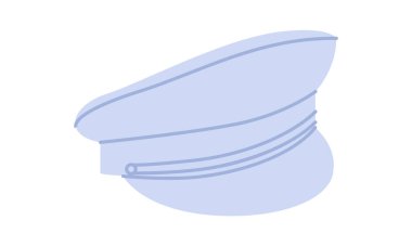 Peak ile Peaked Cap. Baş Moda Aksesuarları için Şapka Teknik Resim. Erkekler, kadınlar için vektör başlığı, unisex tarzı, düz şablon CAD taslak taslağı izole edilmiş