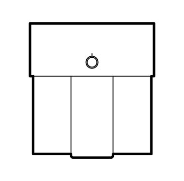 Pilili Cep Teknik Moda İllüstrasyonu. Düz giysi şablonu ön görünüm. Kadın ve erkek unisex tarzı öğe CAD modeli beyaz arka planda izole edildi 