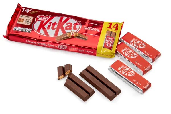 Turin Italy October 2022 Kit Kat Nestle Chocolate Covered Wafer — Stock Photo, Image