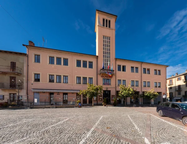 Boves Cuneo Itália Novembro 2022 Edifício Prefeitura Com Torre Piazza — Fotografia de Stock