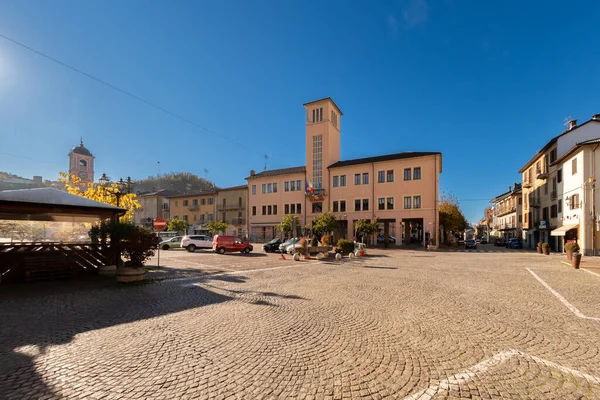 Boves Cuneo Itália Novembro 2022 Piazza Italia Com Edifício Prefeitura — Fotografia de Stock