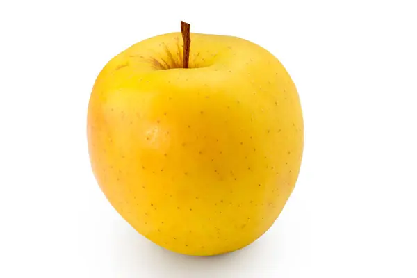 Golden Delicious apple isolated on white with clipping path included