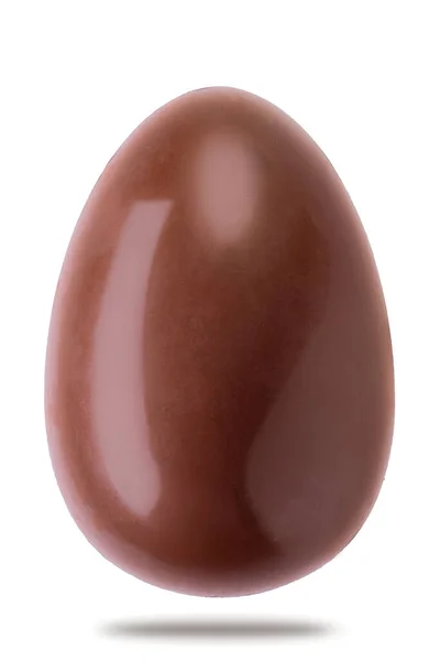 Uovo Pasqua Cioccolato Dolce Tipico Pasquale Isolato Bianco Con Percorso — Foto Stock
