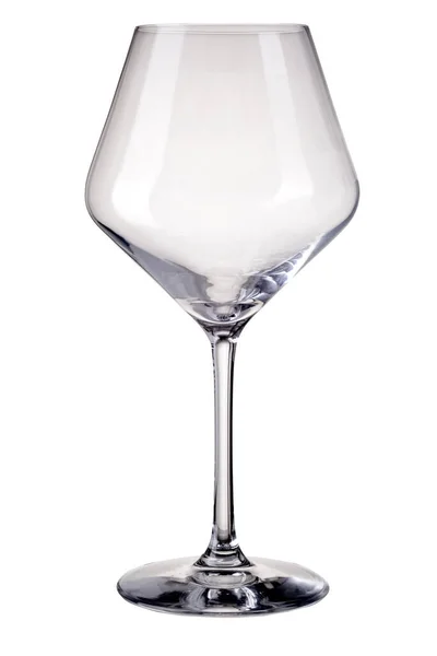 クリッピングパスで白に隔離された空のゴブレットワイングラス — ストック写真