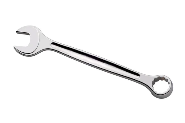 Spanner Isolated White Including Clipping Path Copy Space Spanner Latest — Stock Photo, Image
