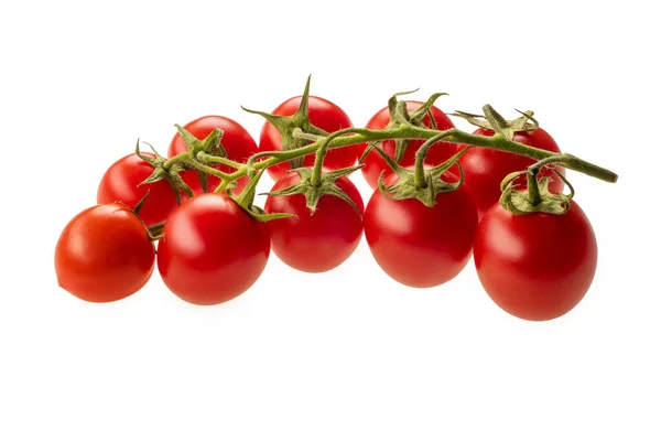 Bunch Piccadilly Cherry Tomatoes Isolated White Clipping Path Included — Stock Photo, Image