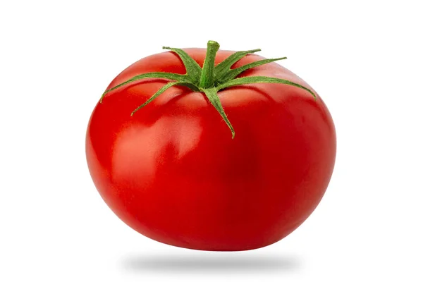 Red Tomato Isolated White Clipping Path Include — Stock Photo, Image