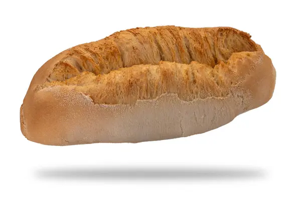Italiensk Limpa Typ Bröd Från Piemonte Som Heter Paesana Isolerad — Stockfoto