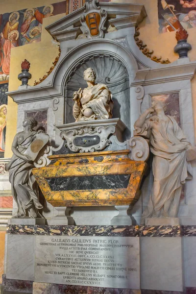 Florença Itália Novembro 2023 Túmulo Monumental Galileu Galilei Basílica Santa — Fotografia de Stock