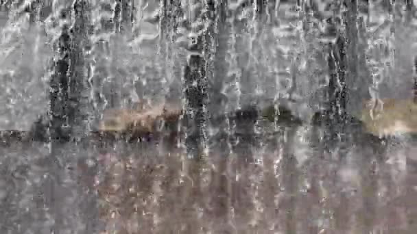 ダムの壁からの滝の近く — ストック動画