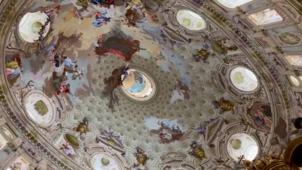 Vicoforte Mondovi Italia Aprile 2024 Cupola Del Santuario Della Natività — Video Stock
