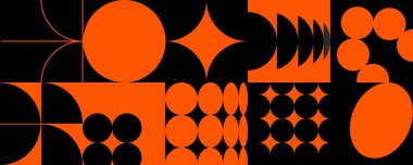 Postmodern esinlenilmiş, soyut vektör sembolleri ve kalın geometrik şekilleri içeren dekonstrüksiyon sanat eserleri. Web geçmişleri, poster tasarımı, dergi kapakları, yüksek teknoloji baskılar ve kapak resimleri için ideal.