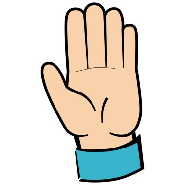 El hareketleri düz stil koleksiyonu farklı jestler ve işaretler gösterir