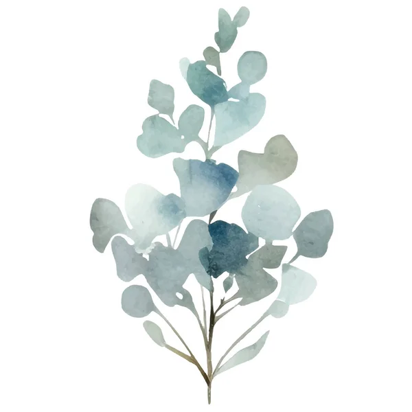 Aquarel Hand Geschilderd Bloem Illustratie Bloemendecoratie Elementen Geïsoleerd Witte Achtergrond — Stockvector