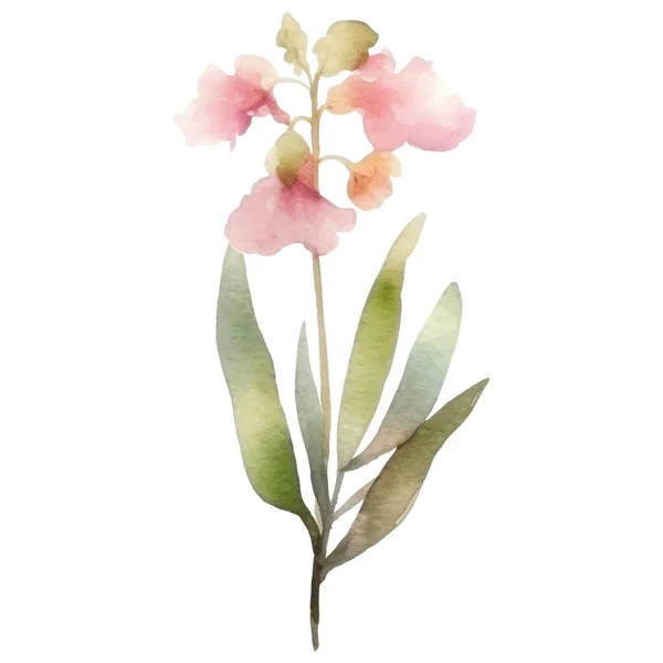 Bloemendecoratie Set Botanische Arrangementen Met Kleurrijke Bloemen Blad Tak Bloemenelementen — Stockvector