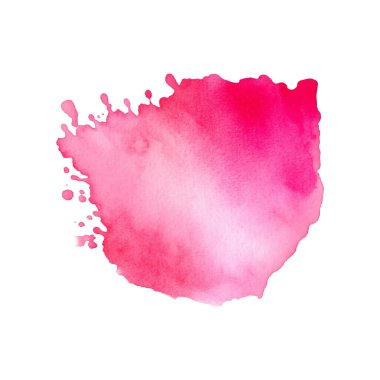 Suluboya fırça darbesi ve doku. Grunge vektör soyut el - boyalı element