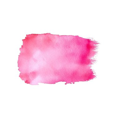 Suluboya fırça darbesi ve doku. Grunge vektör soyut el - boyalı element