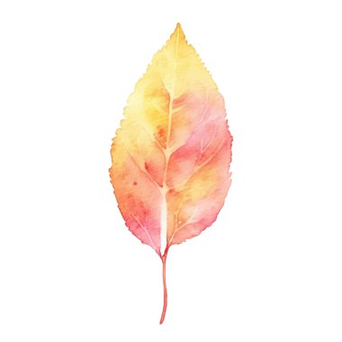 Suluboya Sonbahar Yaprakları Düzenlemesi