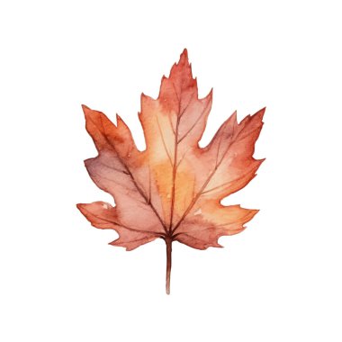 Suluboya Sonbahar Yaprakları Düzenlemesi