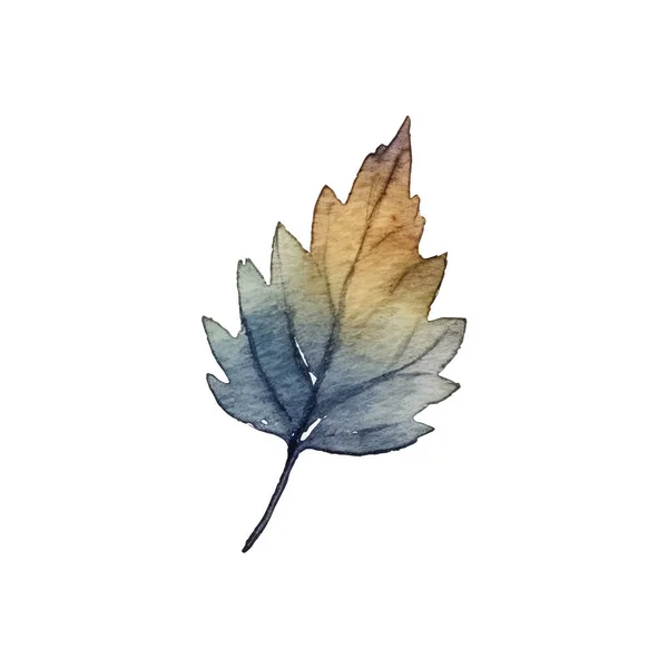 Watercolor Autumn Leaves Arrangement — Stock Vector