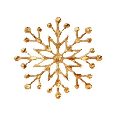 Suluboya Noel kar taneleri çizimi