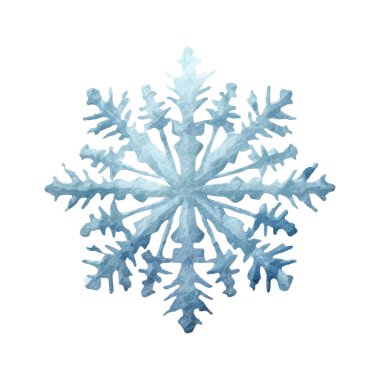 Suluboya Noel kar taneleri çizimi