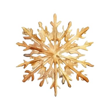 Suluboya Noel kar taneleri çizimi