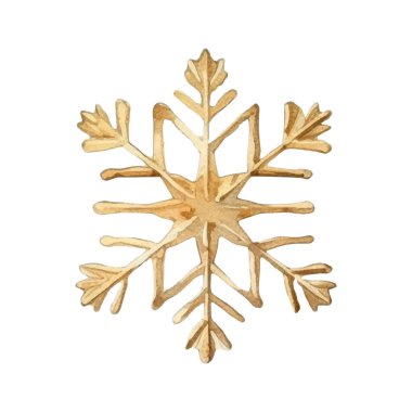 Suluboya Noel kar taneleri çizimi