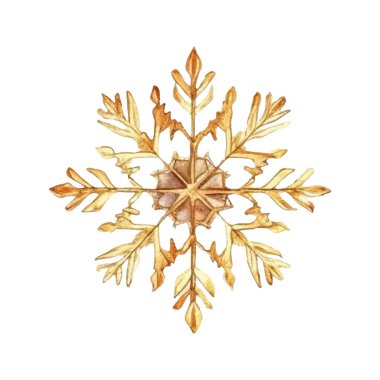 Suluboya Noel kar taneleri çizimi