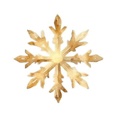 Suluboya Noel kar taneleri çizimi