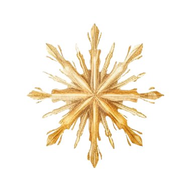 Suluboya Noel kar taneleri çizimi