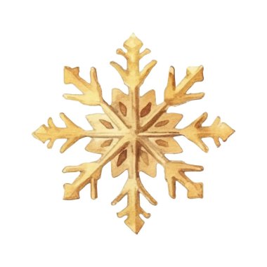 Suluboya Noel kar taneleri çizimi