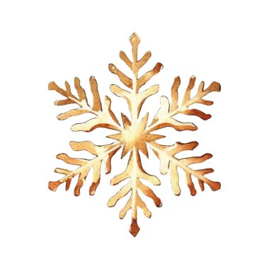 Suluboya Noel kar taneleri çizimi