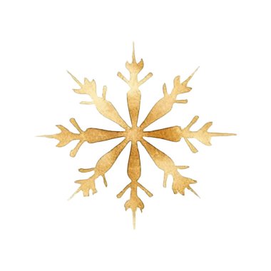 Suluboya Noel kar taneleri çizimi