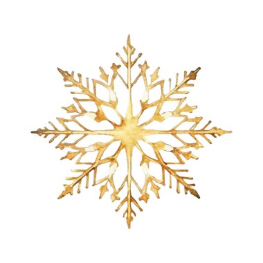 Suluboya Noel kar taneleri çizimi